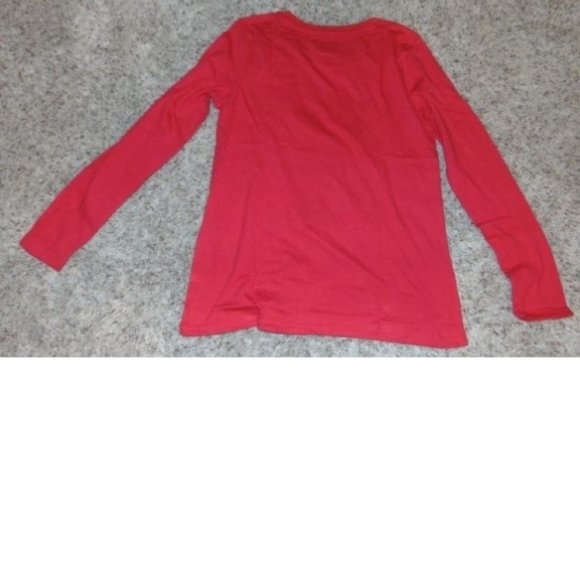 Womens Christmas Pajamas Medium Santa Coming Soon Red Plaid Top & Fleece Pants - Picture 5 of 8